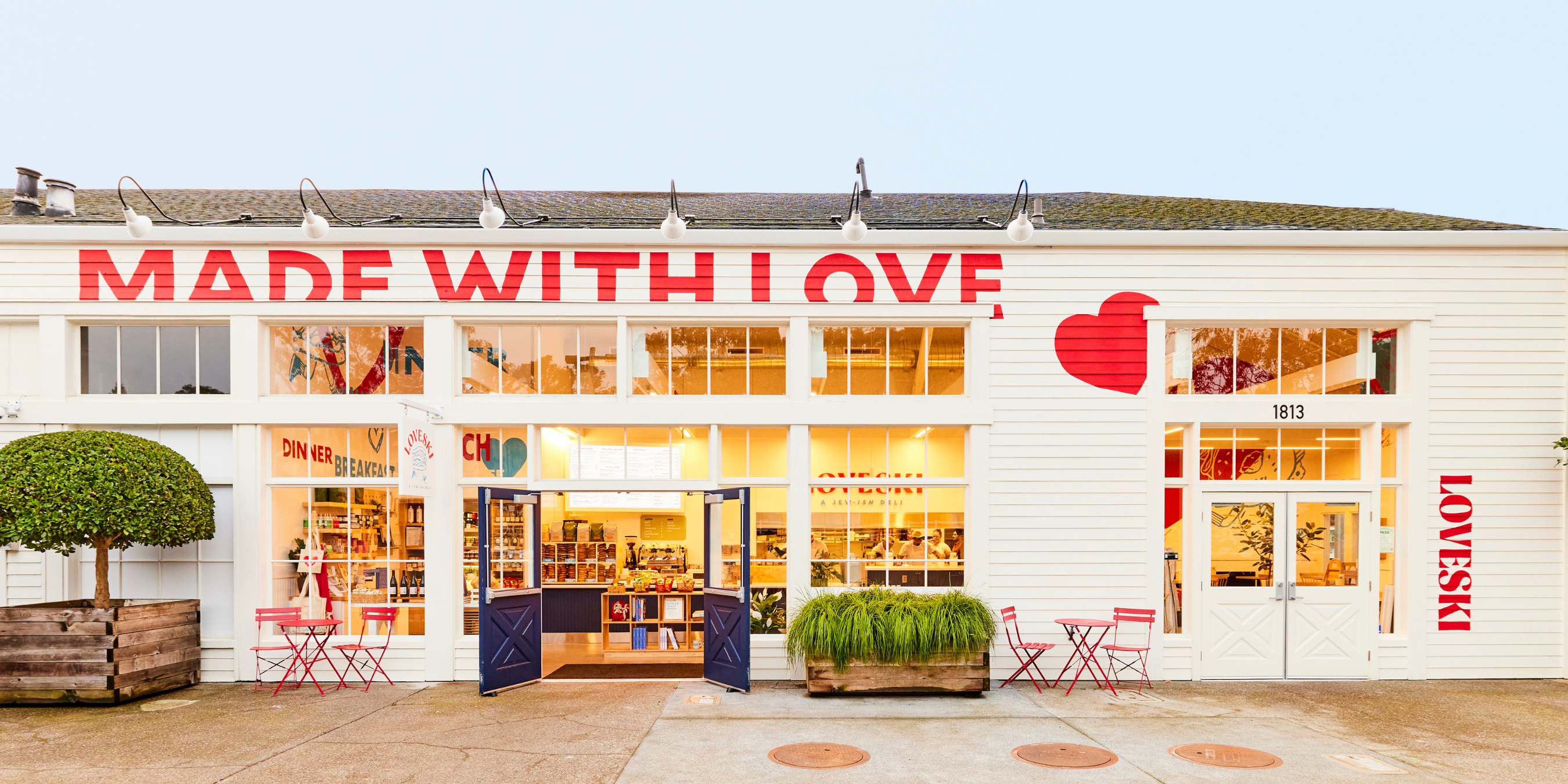 entrance to marin with doors open