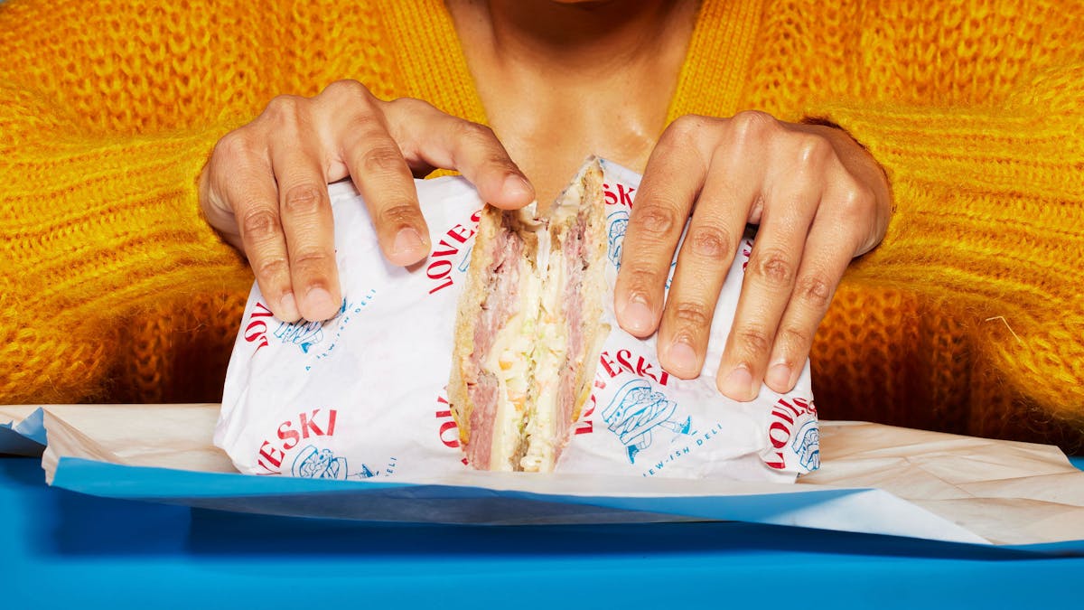sandwich in hands