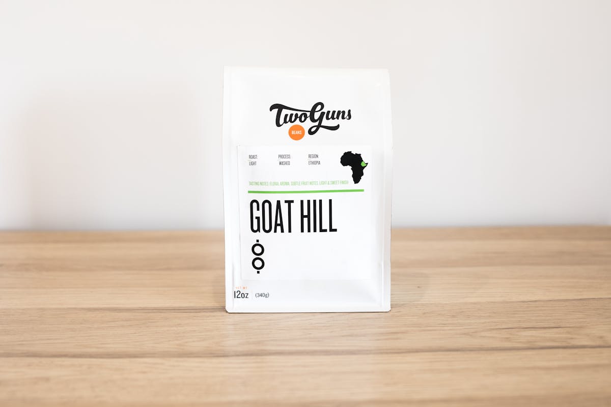 Photo of Goat Hill (Single Origin)  Morning is made easier with the tempting sweet finish of this light Ethiopian roast. Named after our flagship location in Manhattan Beach, CA, Goat Hill is the perfect everyday coffee.