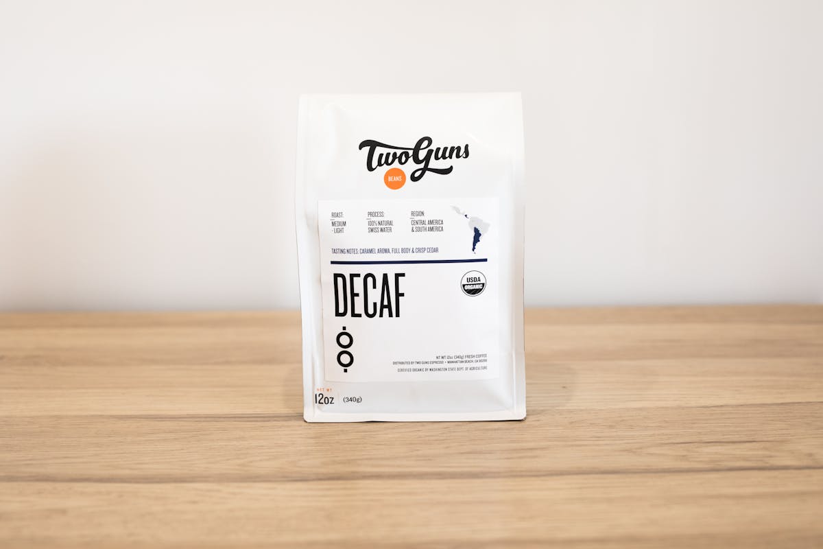 Photo of Decaf (Blend, Fair Trade Certified, USDA Organic Certified) Taste the difference of a chemical-free decaffeinated blend. Harvested and roasted with the highest standards of quality, our Decaf delivers uncompromised full-bodied flavor one socially responsible cup at a time.