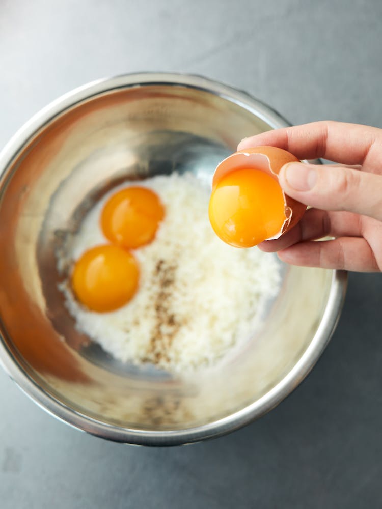 an egg on a plate