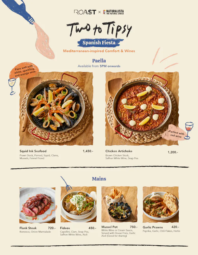 Two To Tipsy Spanish Fiesta Roast Bangkok two-to-tipsy-spanish-fiesta-roast-bangkok