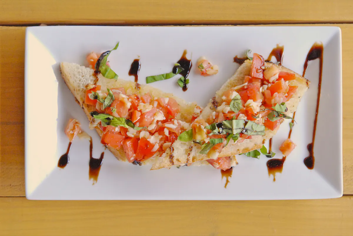 a plate of food on a table