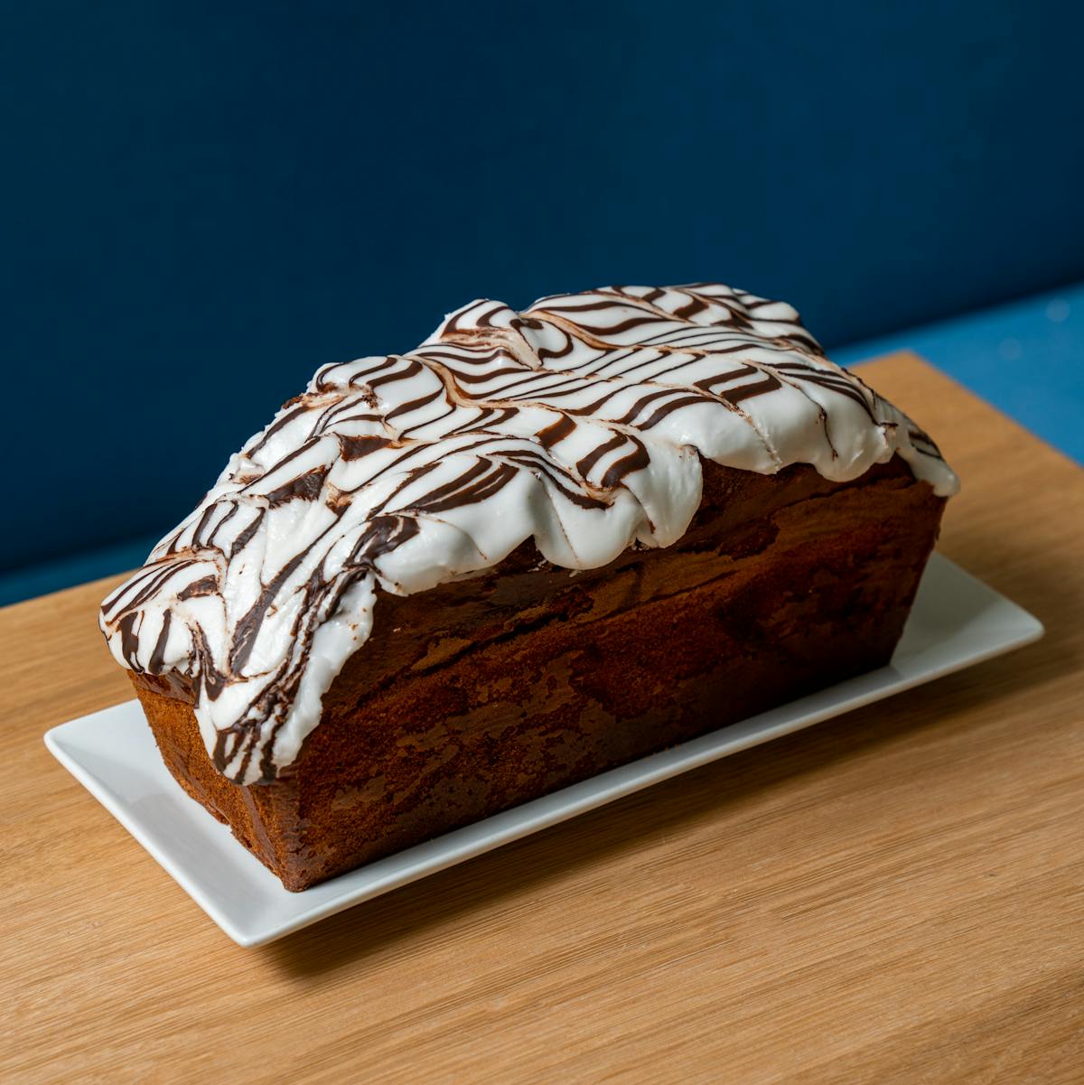 a piece of chocolate cake on a table