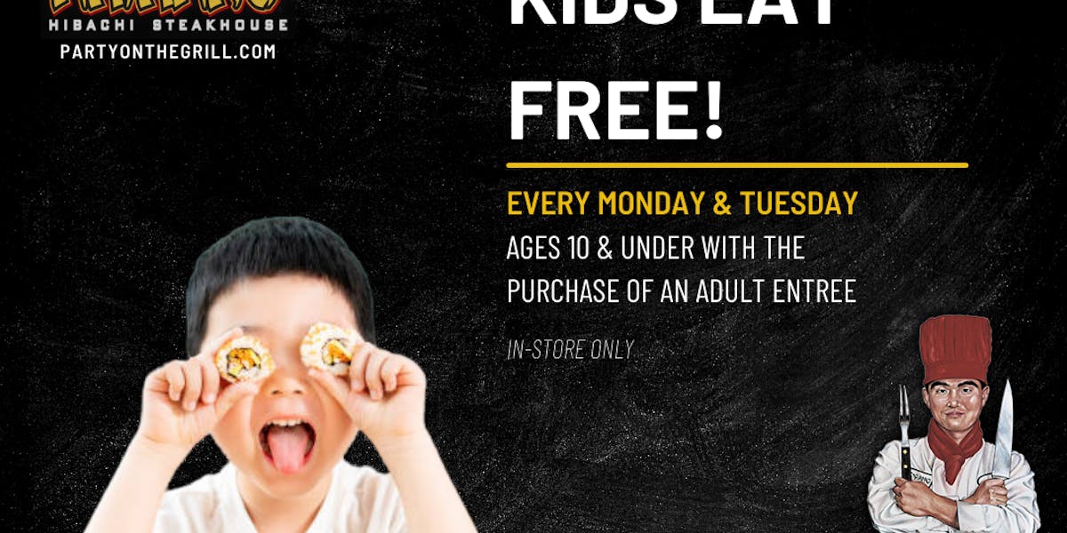 Kids Eat Free | Arirang Hibachi Steakhouse