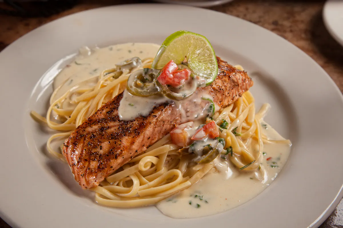 Salmon with Jalapeno Lime Sauce