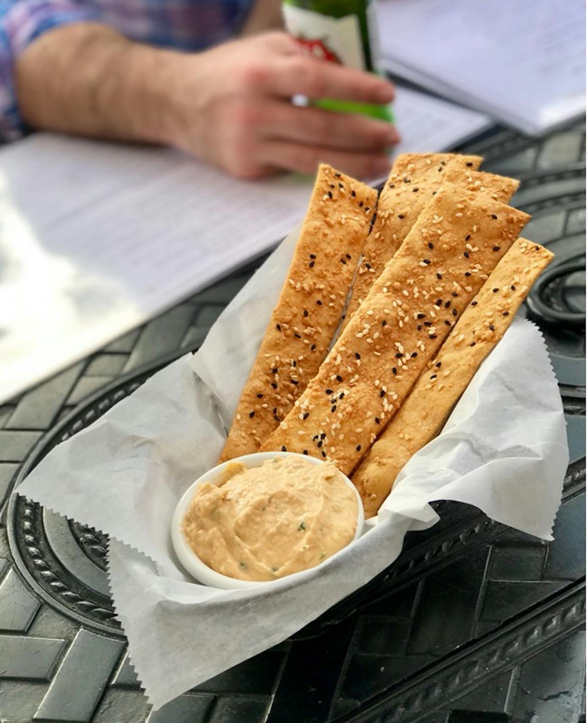 a sandwich sitting on top of a table