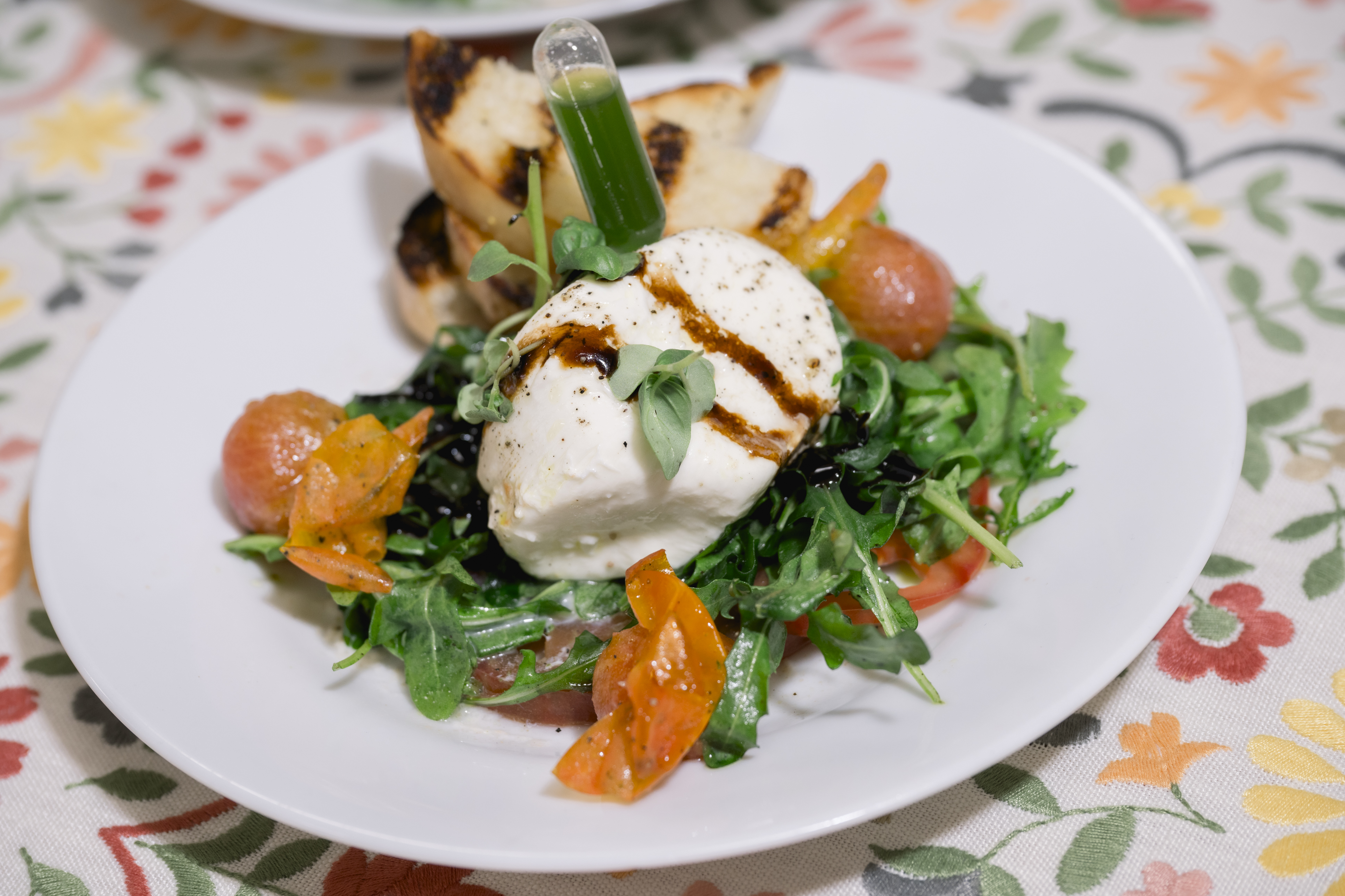 a plate of food on a table