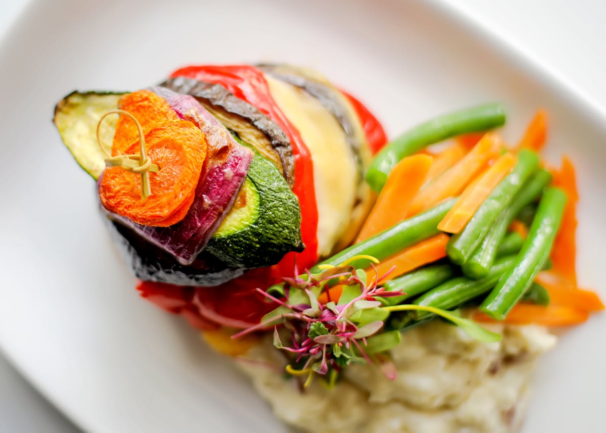 a vegetables plate