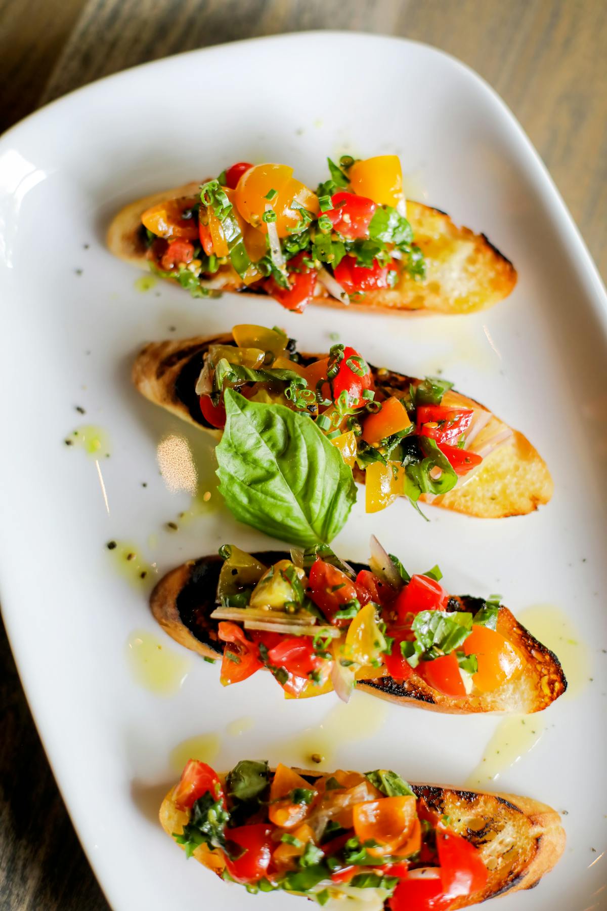 a plate of food on a table