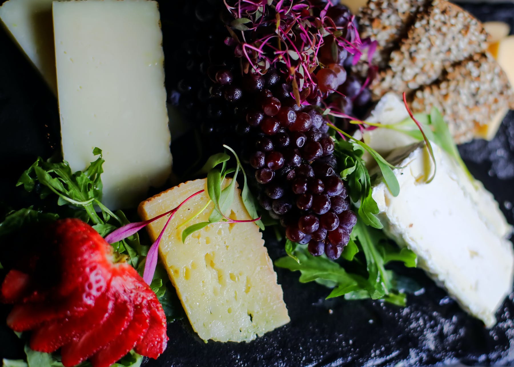 a plate of food on a table
