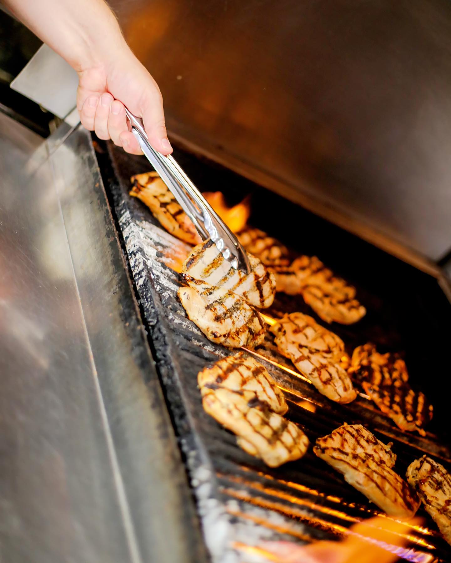 a grill with a lot of meat