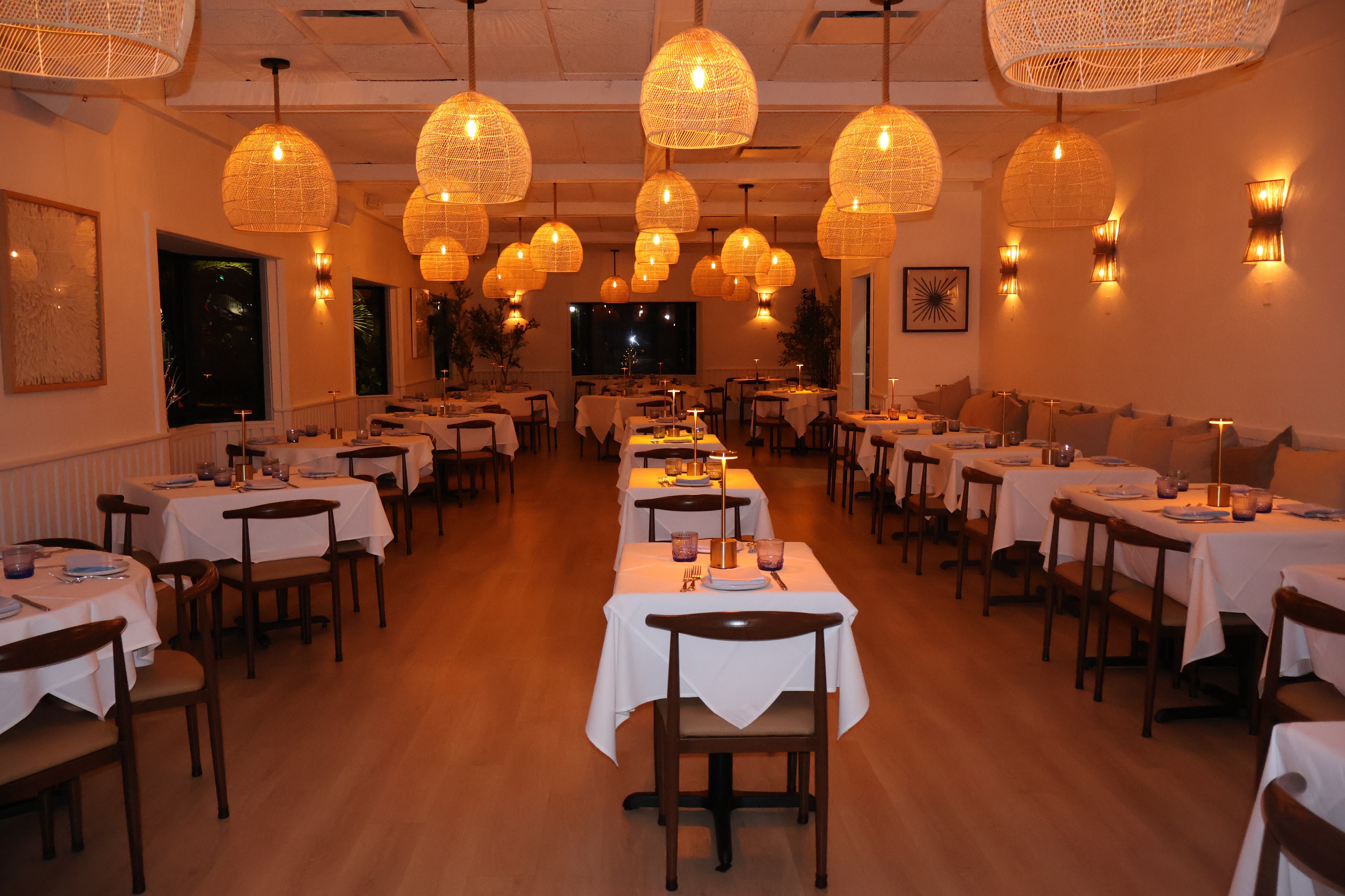 a dining room table