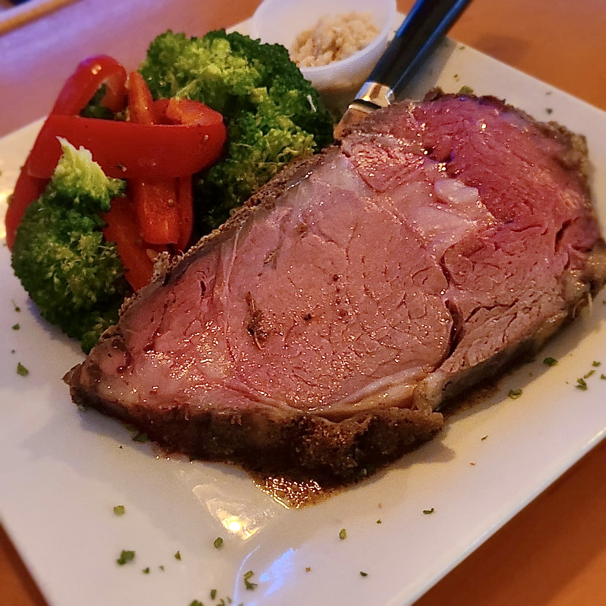 a piece of meat on a plate