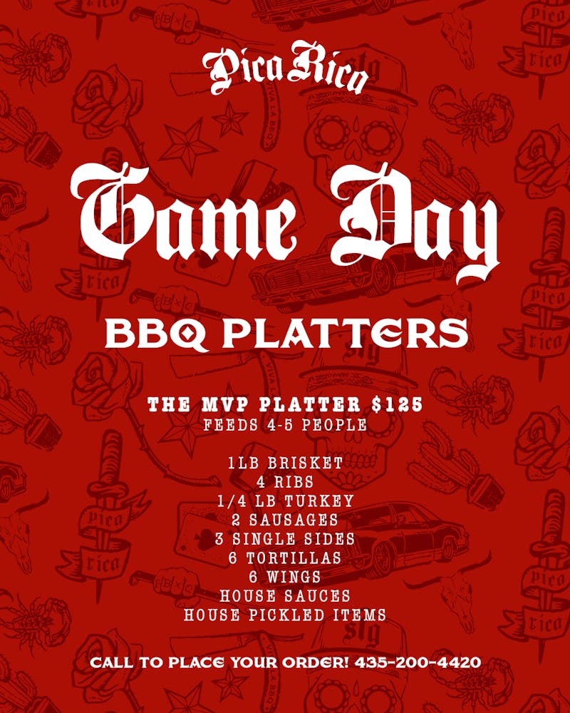 football sunday bbq platter