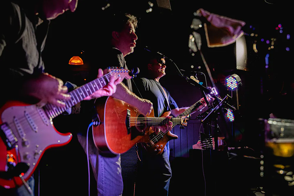 a group of people playing instruments