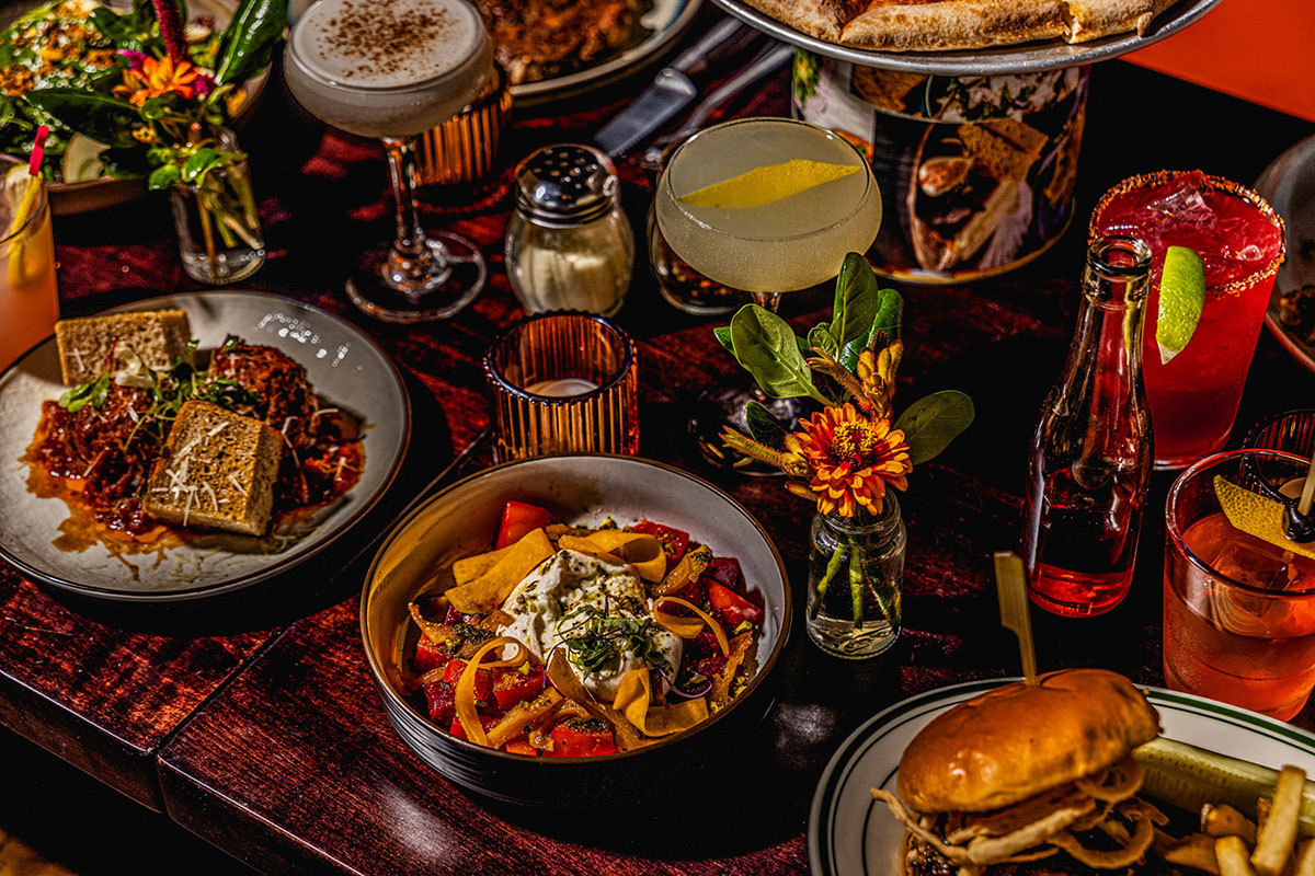 Good eats on table at Milestone