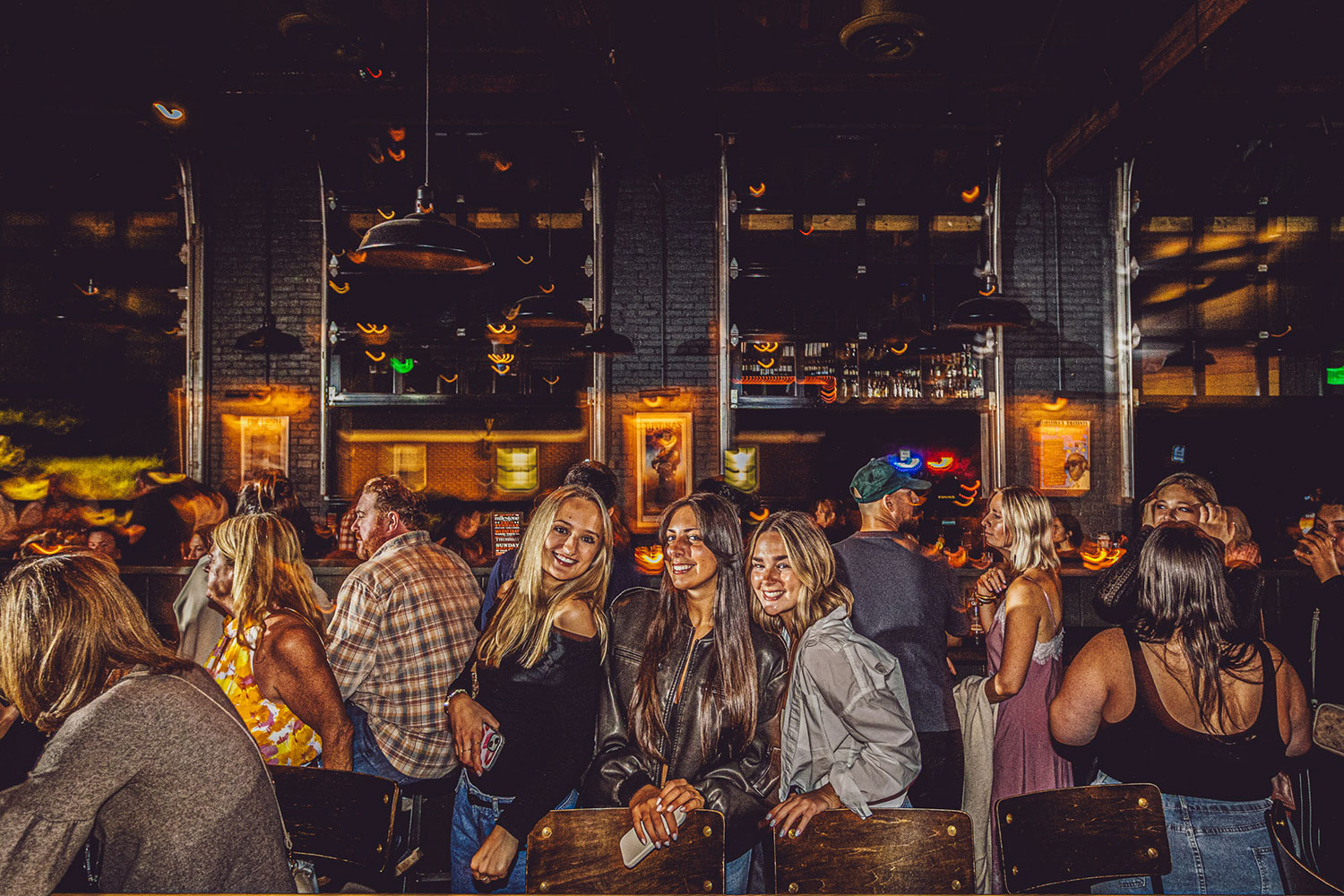 People enjoying bar and fun drinks