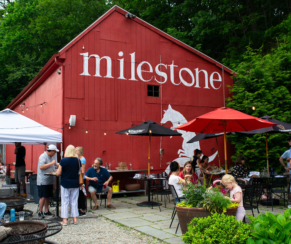 Outdoor Seating at Milestone