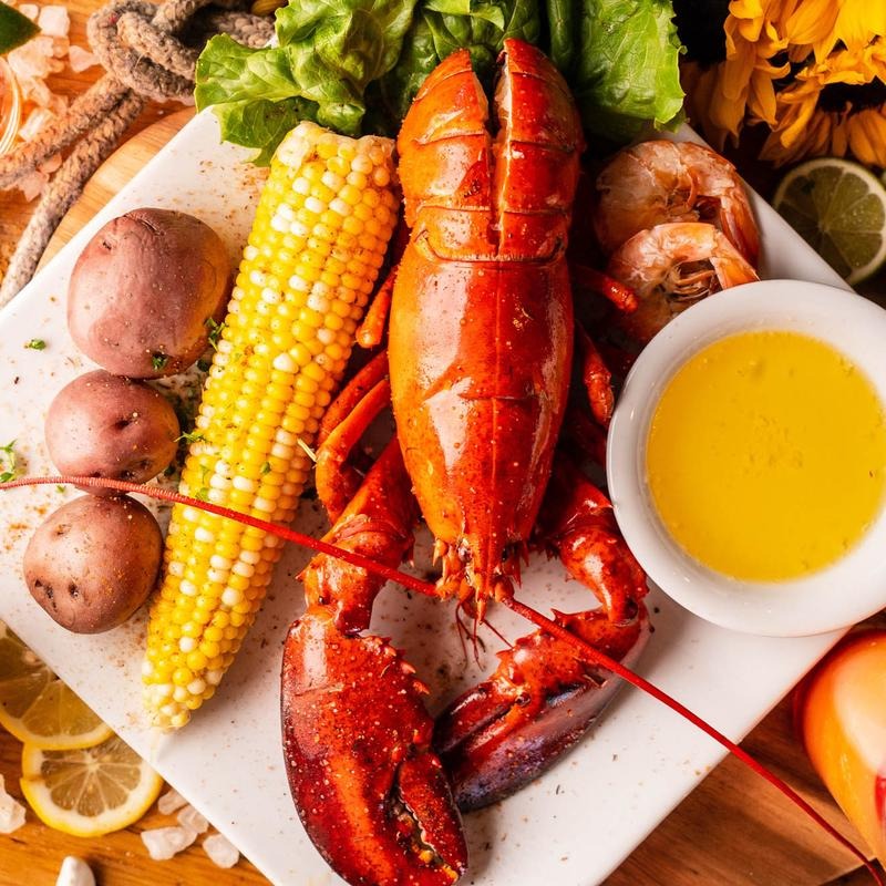 a plate of food on a table