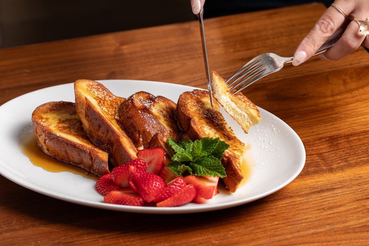 a plate of food on a table