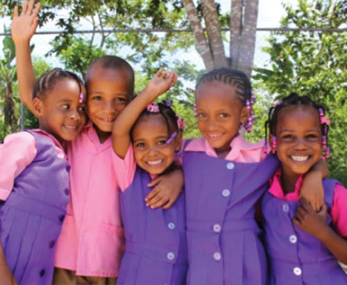 a group of people posing for a photo