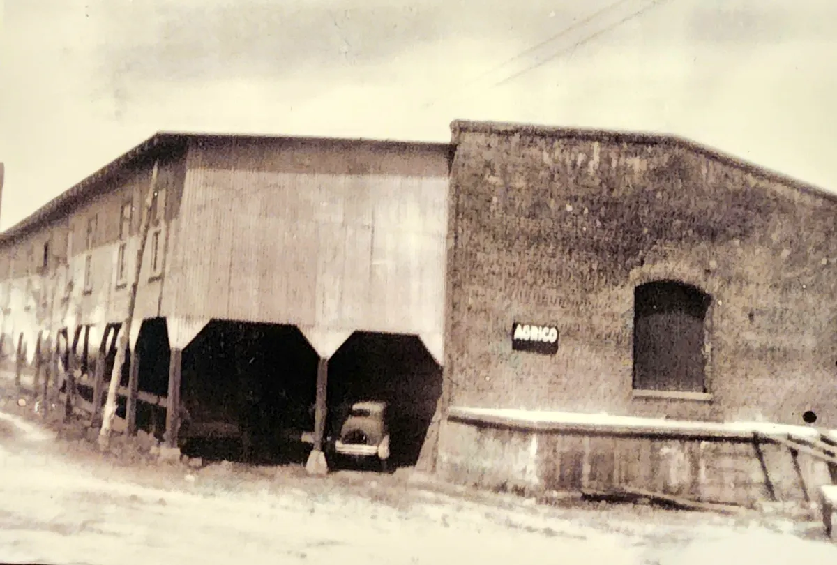 an old brick building