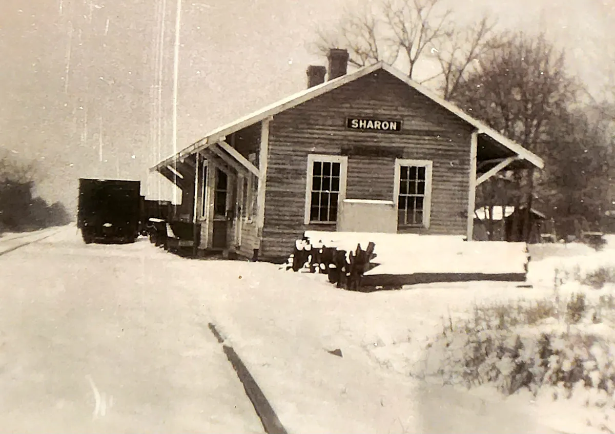 a house covered in snow