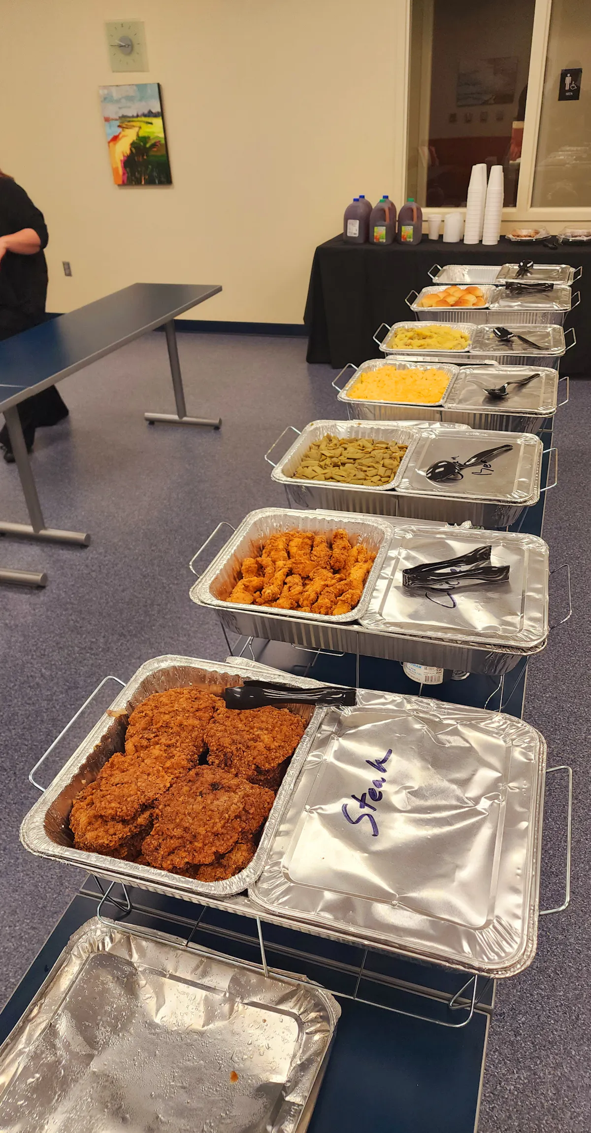 a tray of food on a table