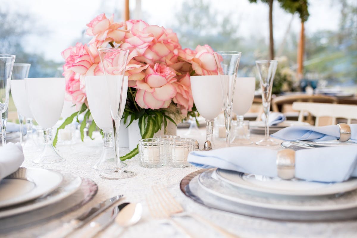 a vase of flowers on a table