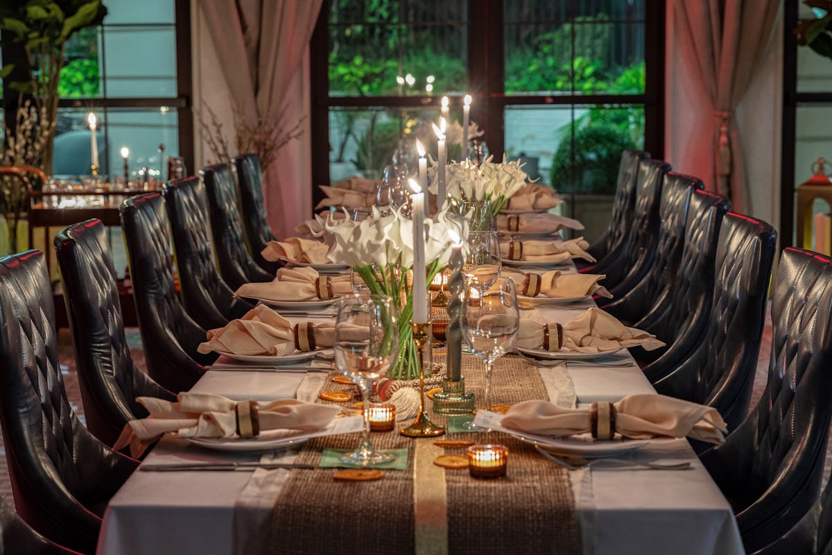 a dining room table