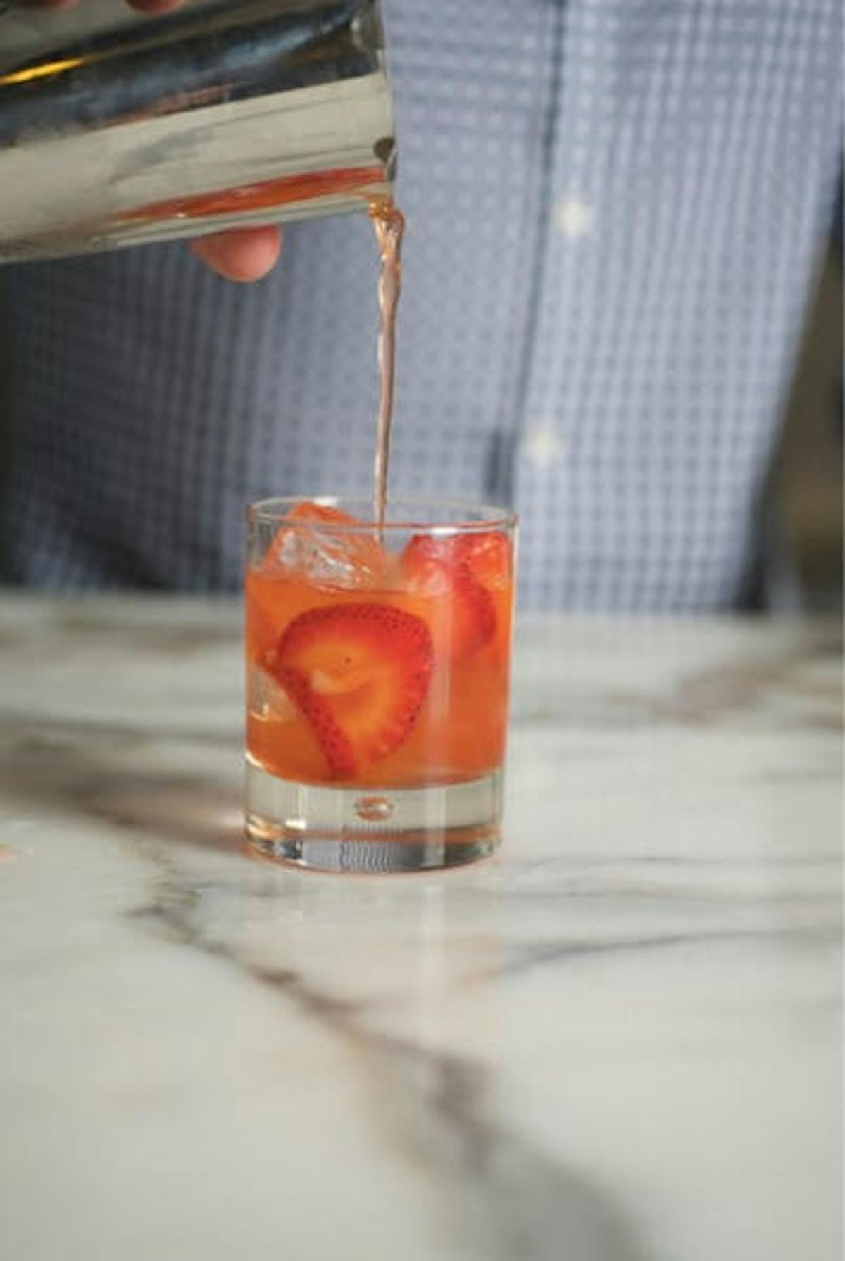 a glass of orange juice