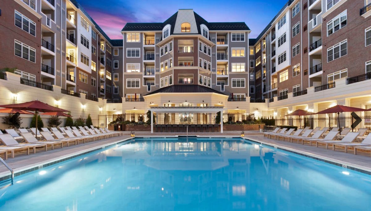 a large pool of water