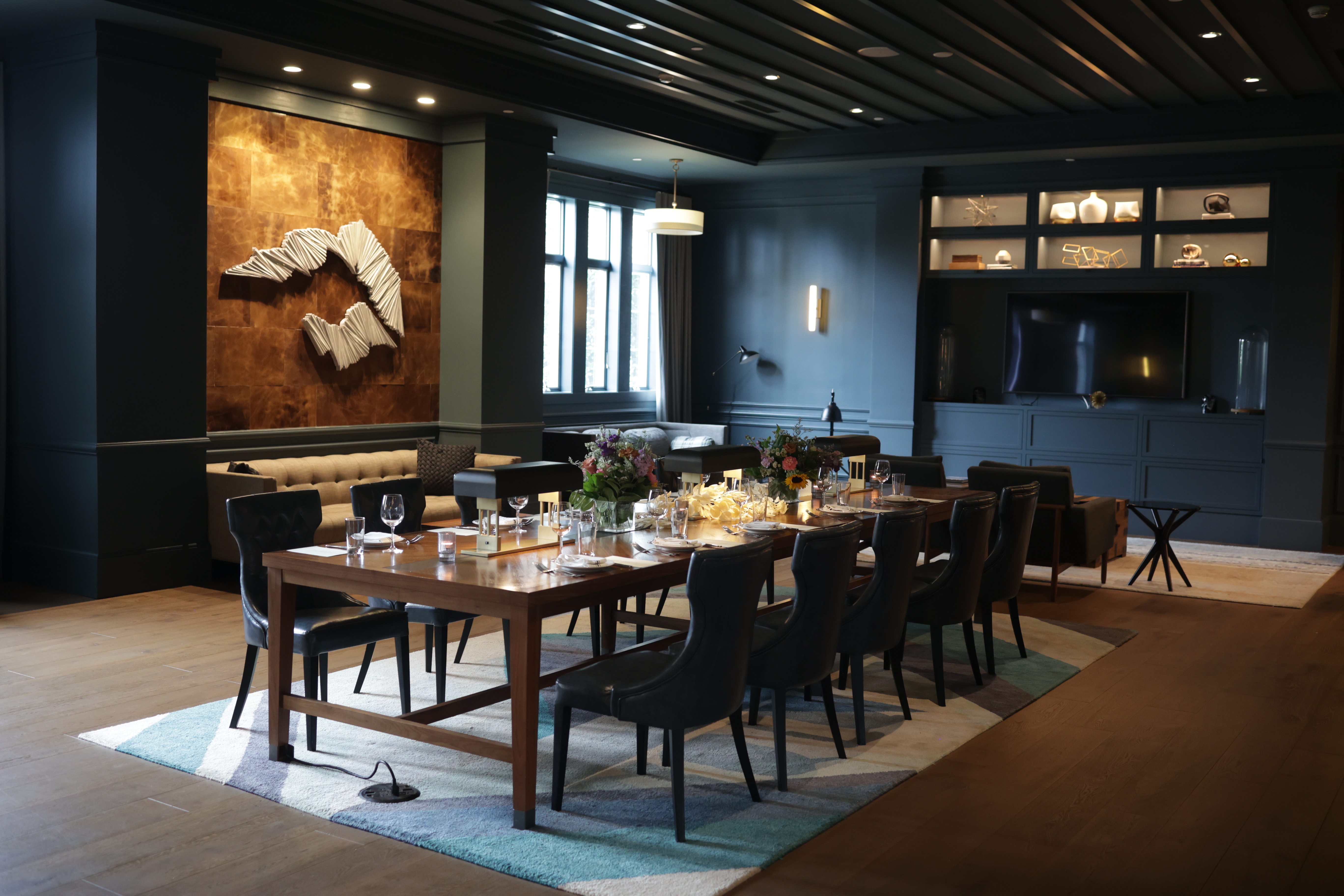 a dining room table