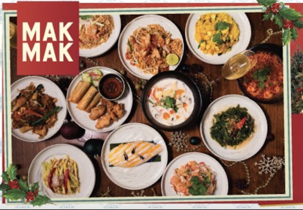 many different types of food on a table