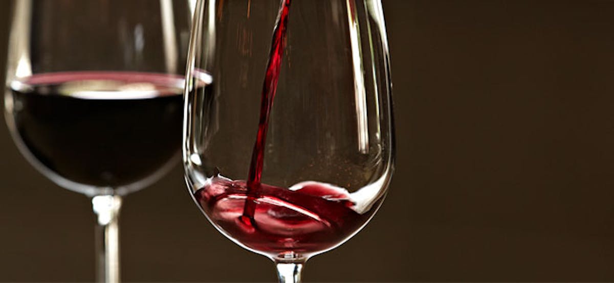 a close up of a wine glass