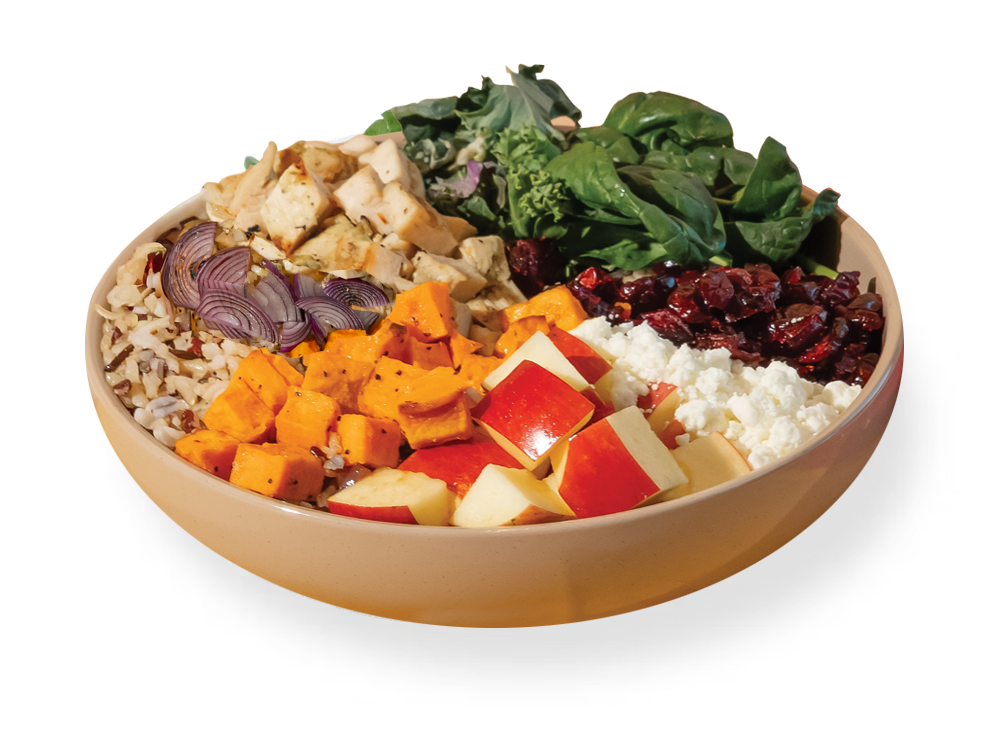 a bowl of food on a plate