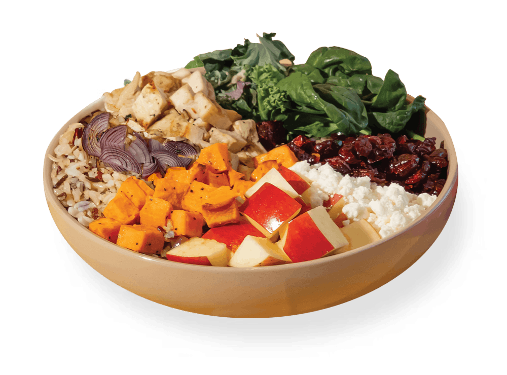 a bowl of food on a plate