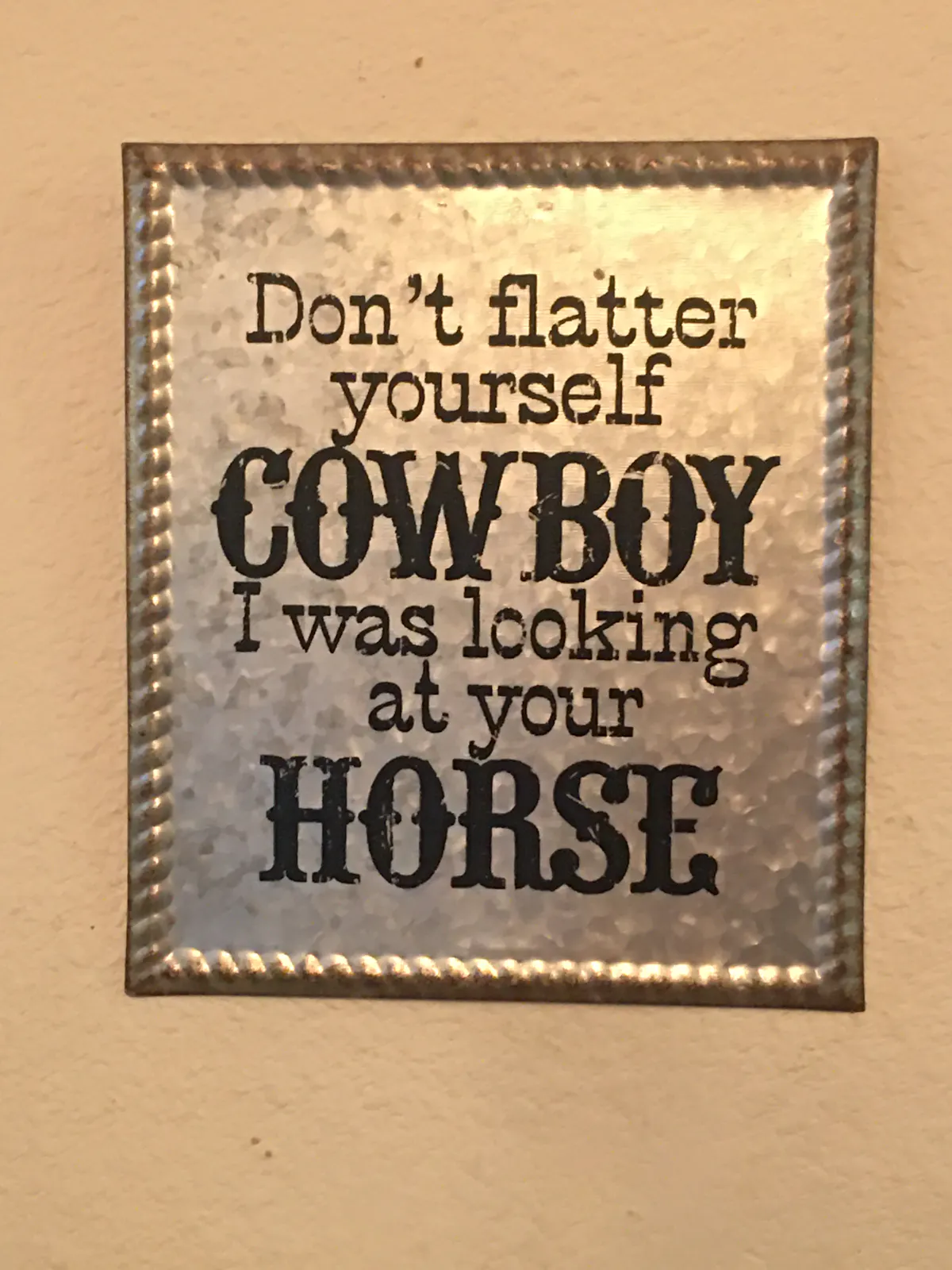 a close up of a sign