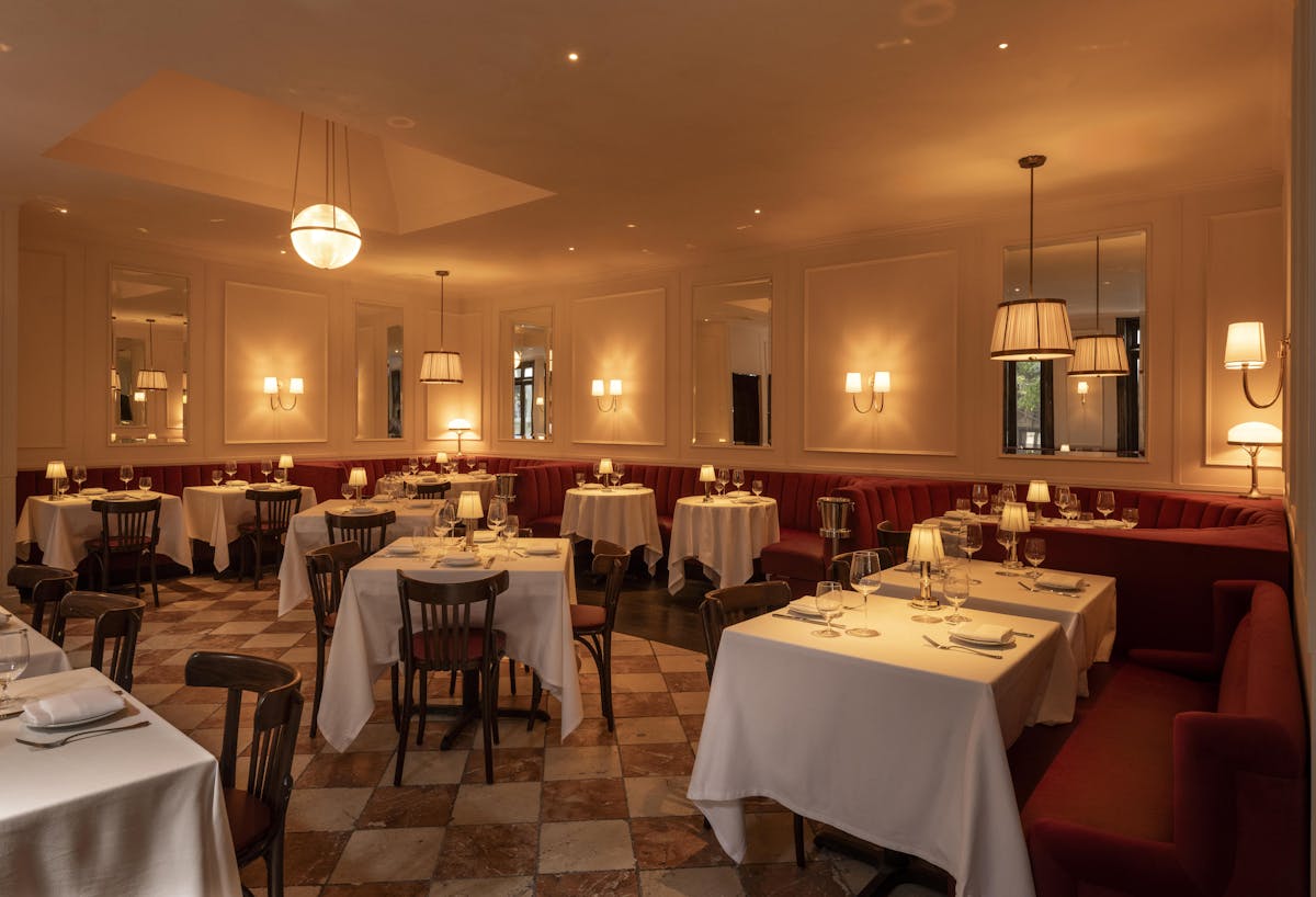 dining room with tables