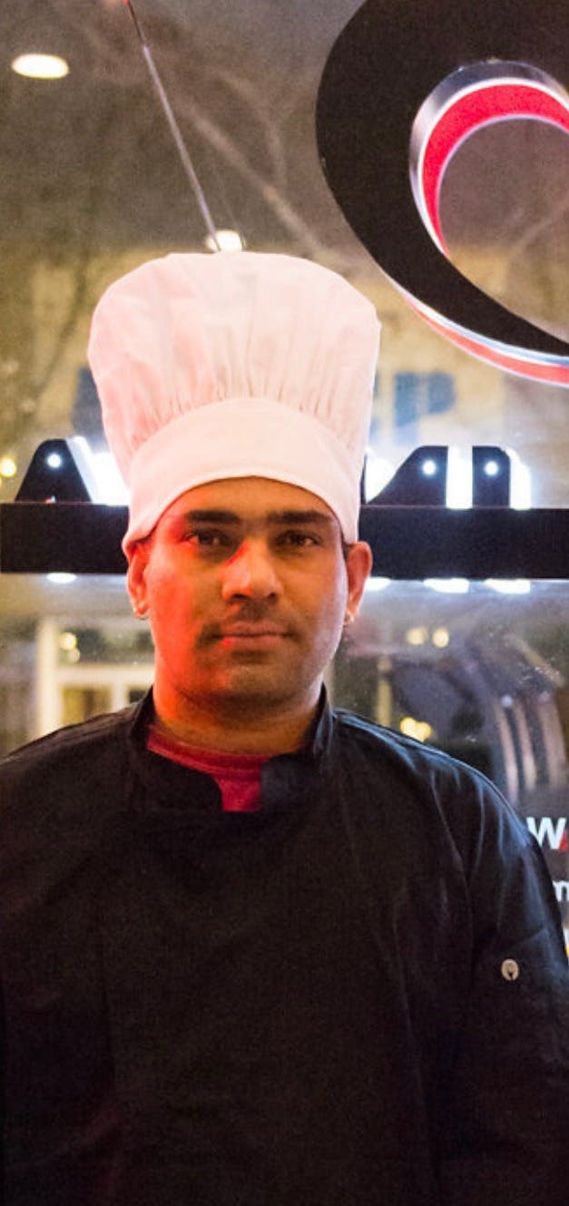 a man wearing a hat