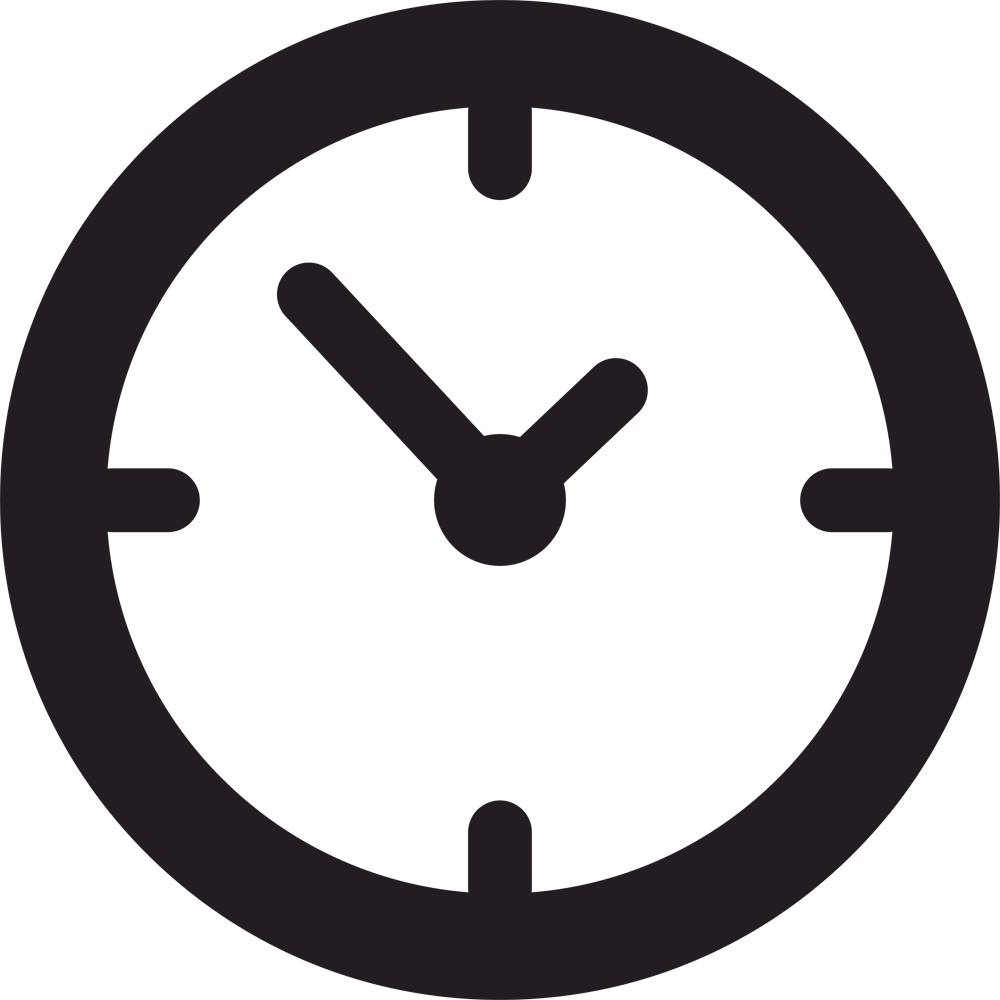 Location Hours Clock Icon