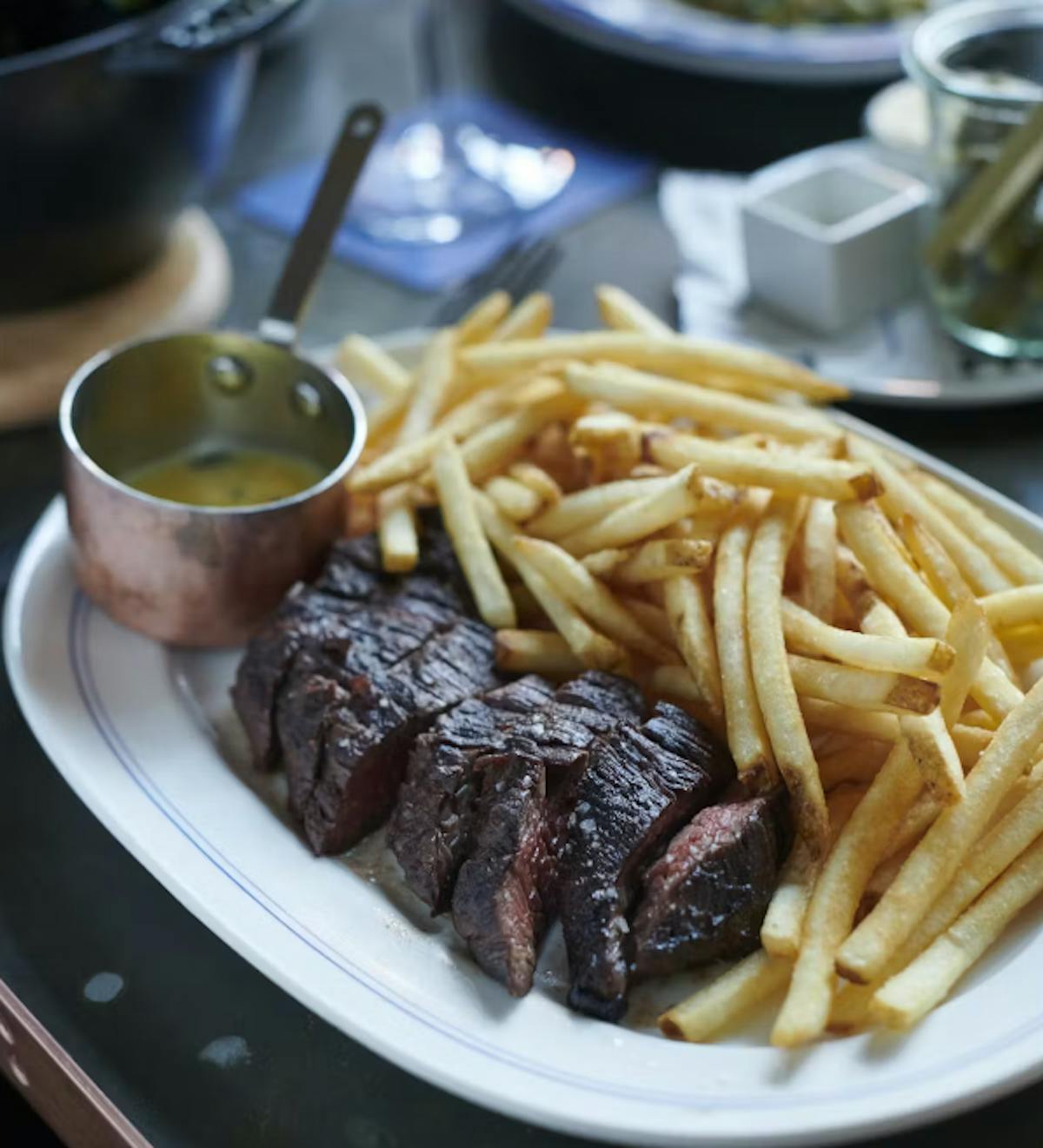 a plate of food on a table