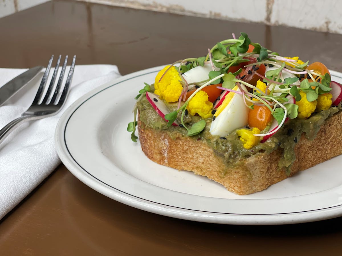 a plate of food on a table