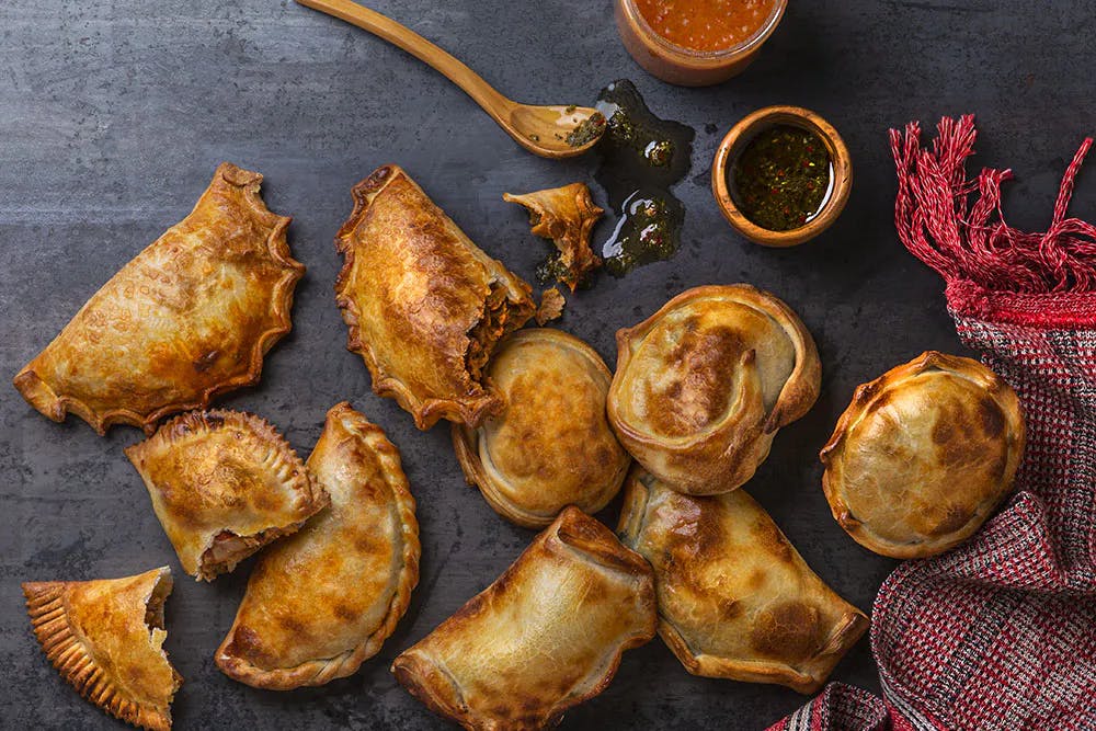 a close up of food on a table