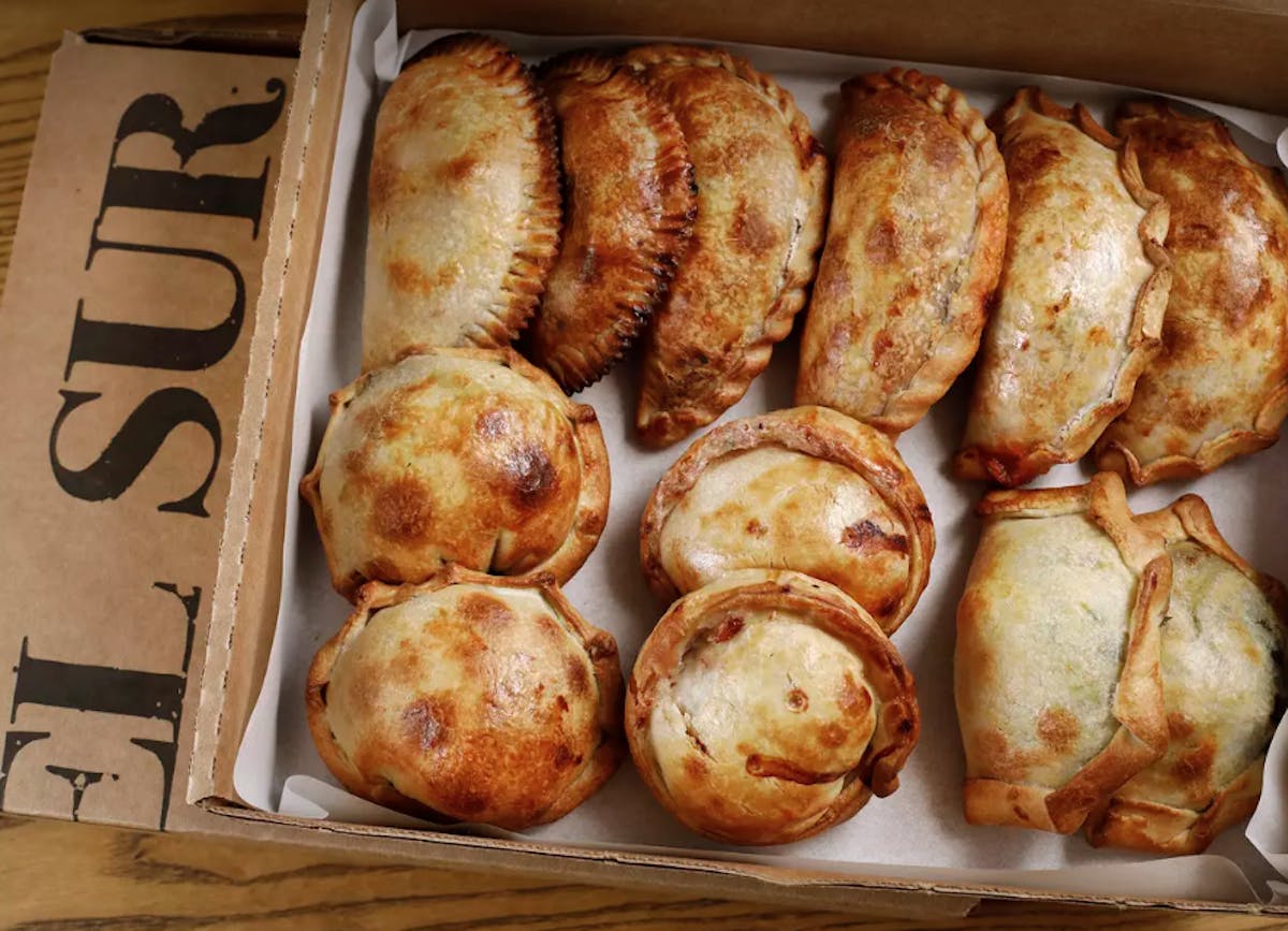 a tray of food