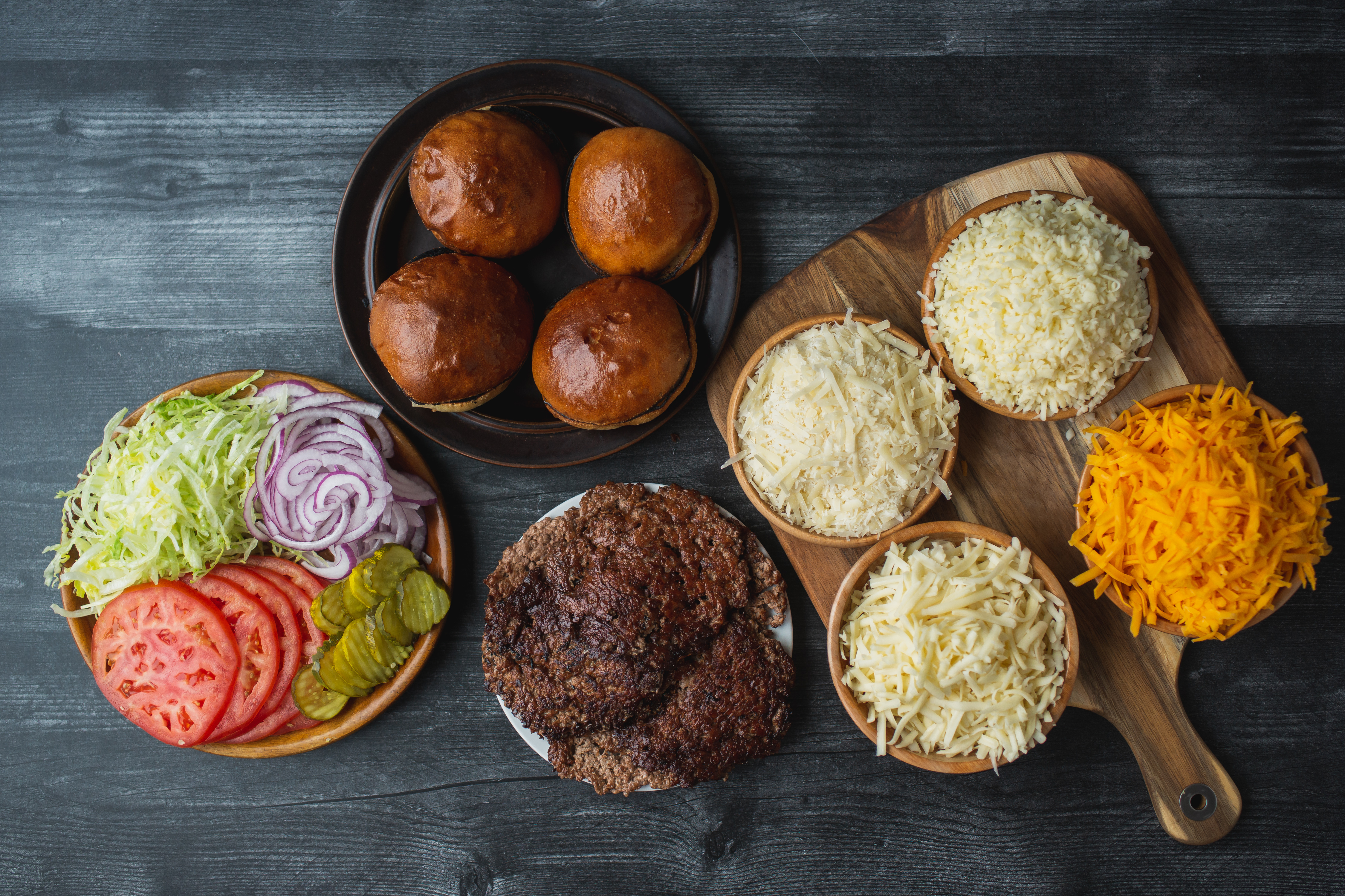 a tray of food on a table