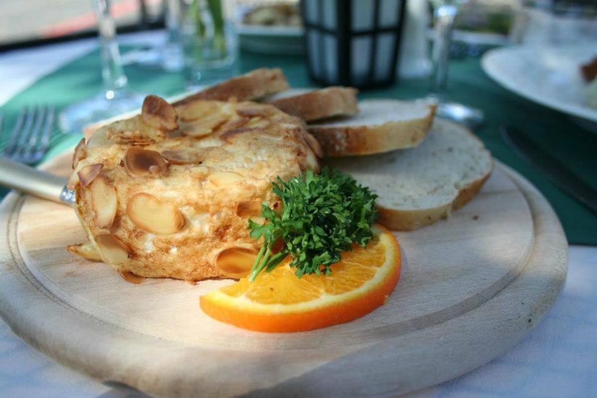 a close up of a plate of food