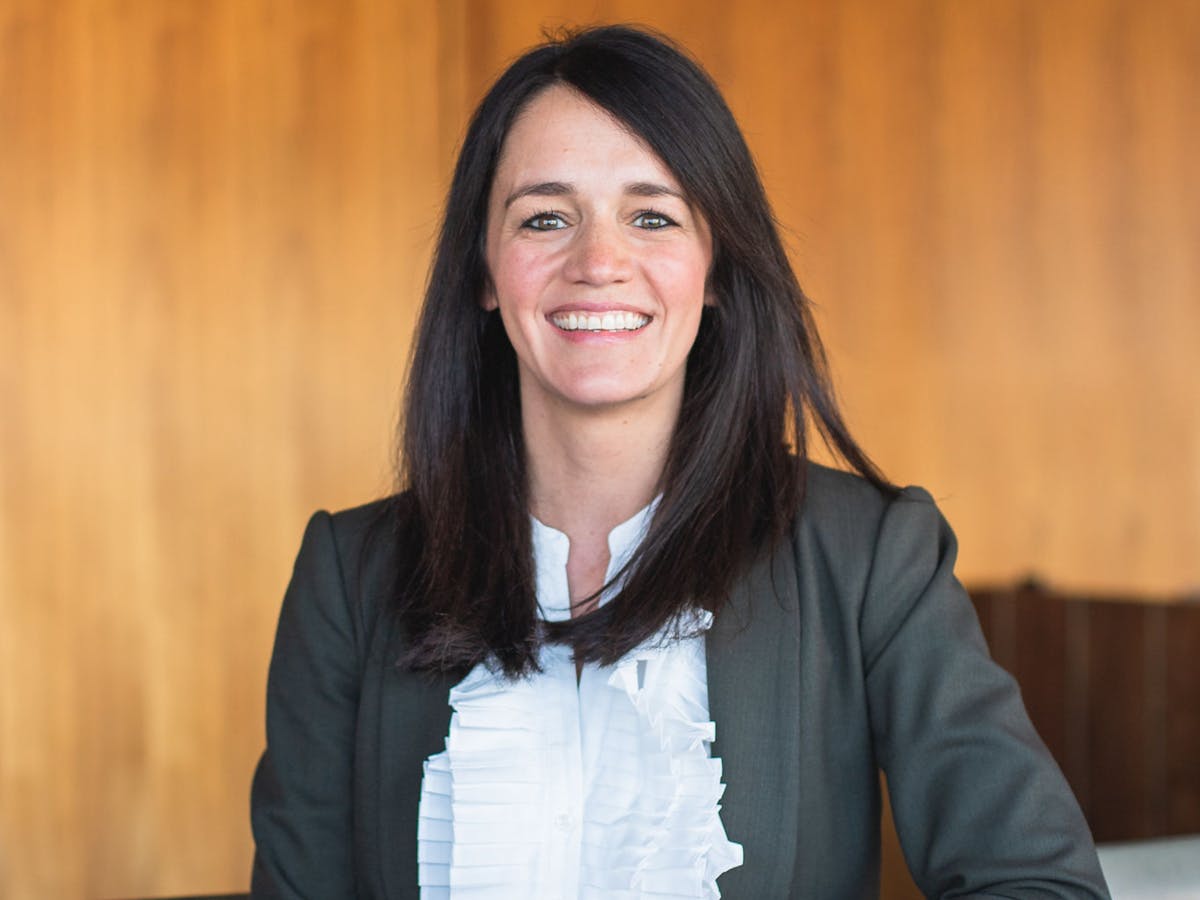 a person smiling for the camera