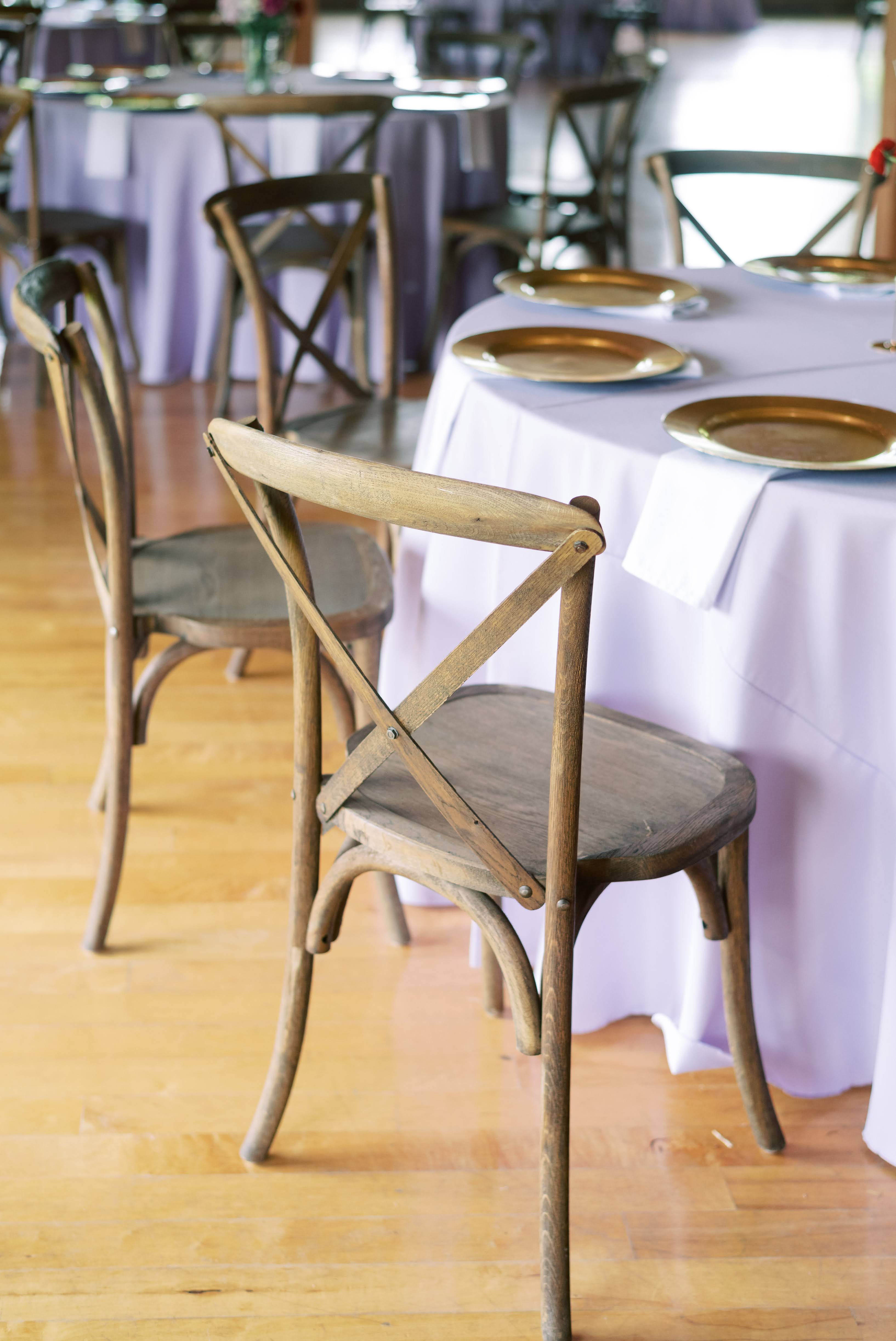 a room with a table and chairs